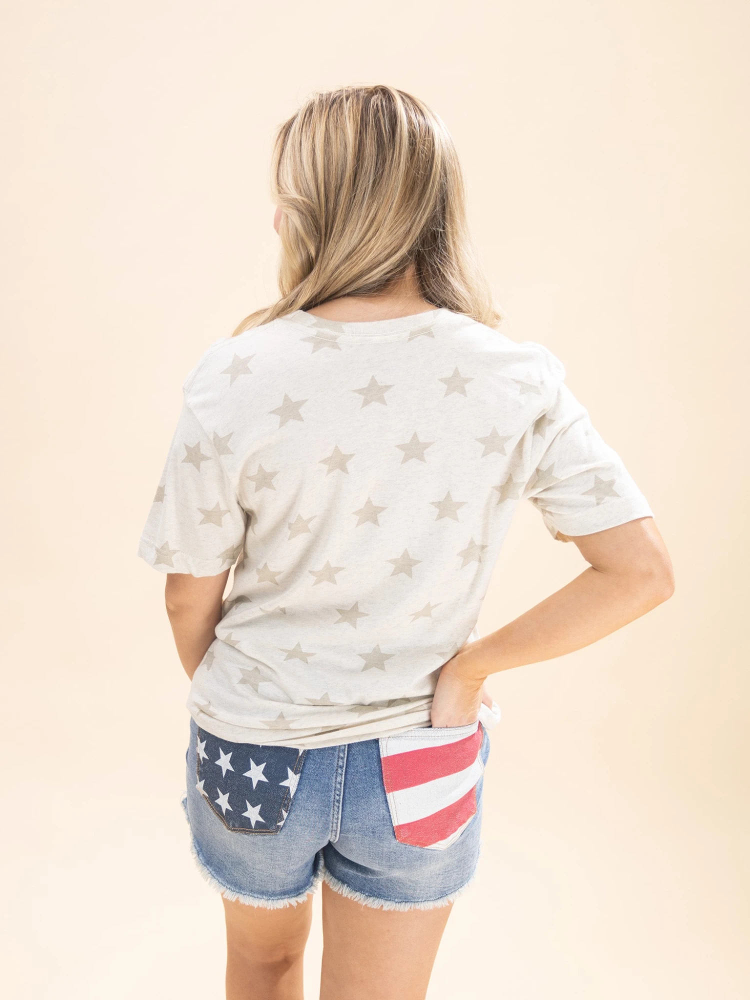 She's A Lady Star Graphic Tee | S - 3XL Americana 3 She's A Lady Star Graphic Tee | S - 3XL Americana - Image 3