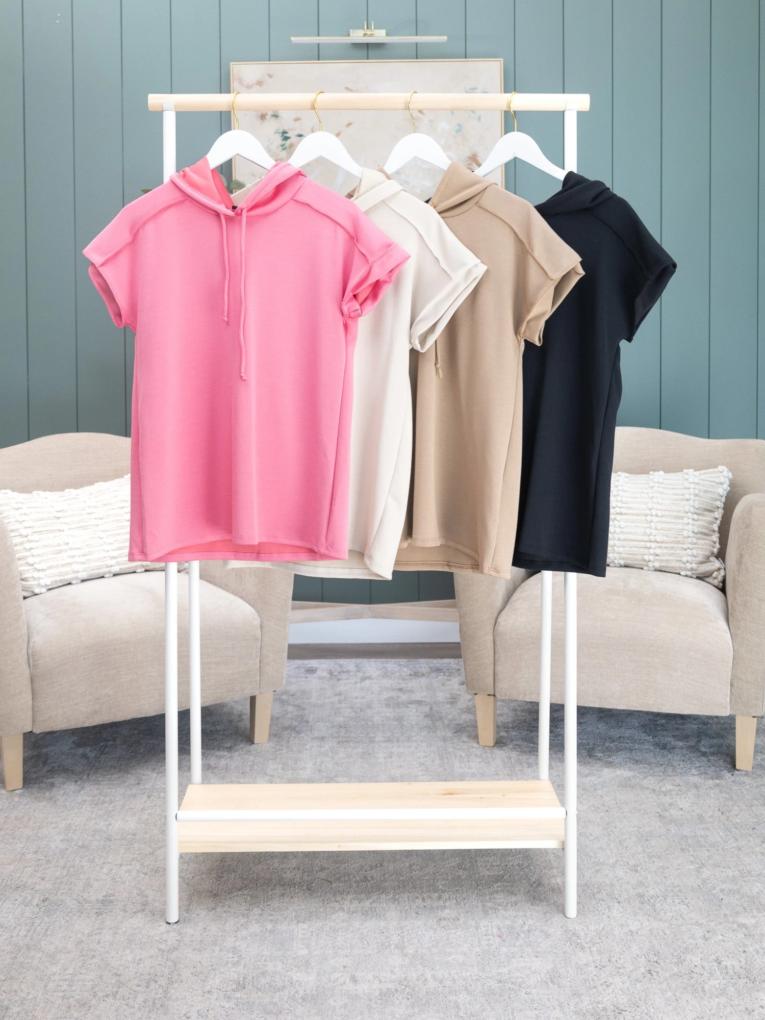 Solid Modal Scuba Hoodie Top | S-3XL Pair W/ Sku60461 1 Solid Modal Scuba Hoodie Top | S-3XL Pair W/ Sku60461