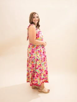 Floral Tied Straps Ricrac Trim Maxi Dress | S-XL -Discount Divas Shop 340f5df23103d79a50a7ae2ef32f97f1