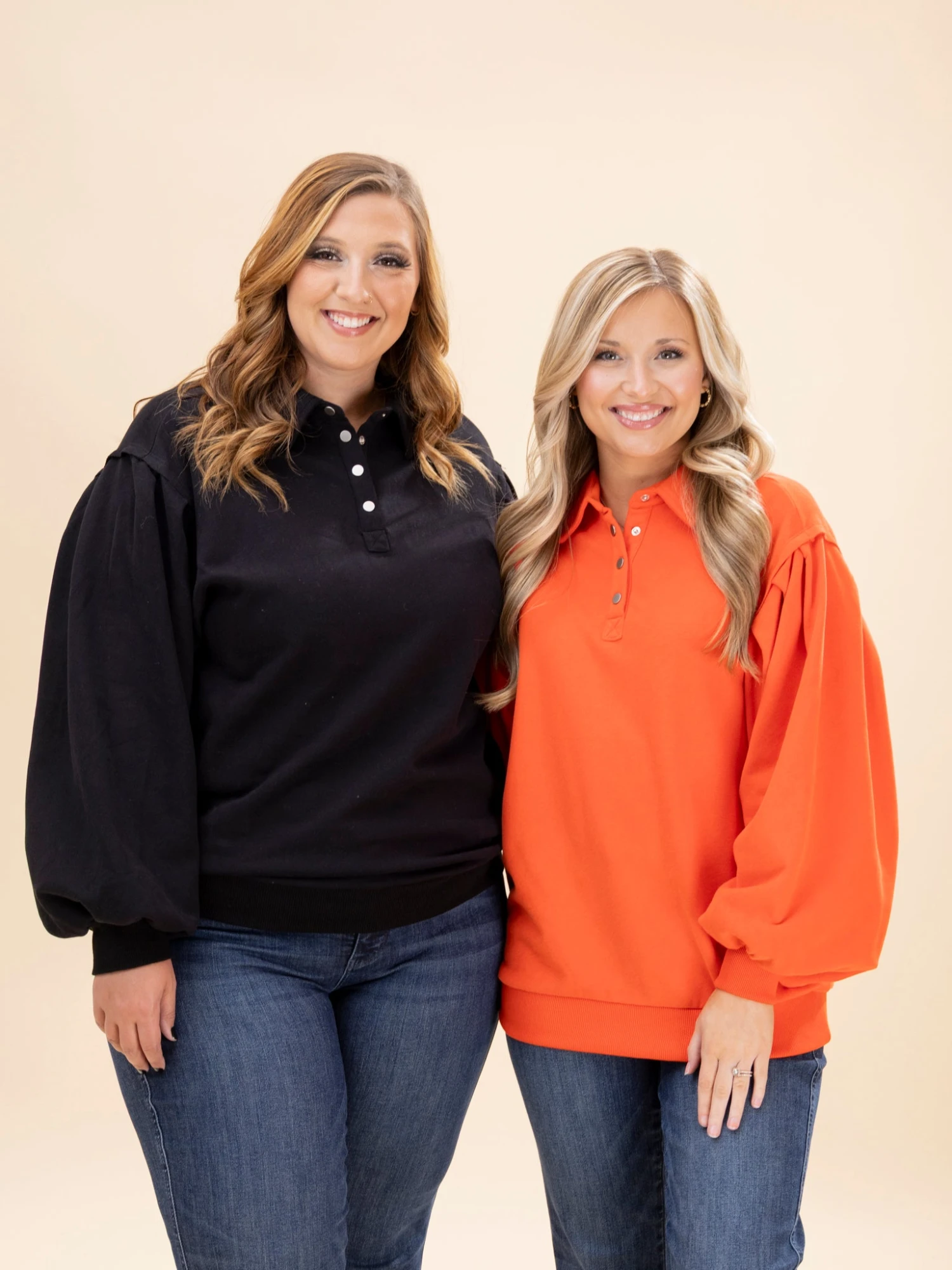 Fleece Lined Half Button Down Pullover Sweater | S-XL Halloween 1 Fleece Lined Half Button Down Pullover Sweater | S-XL Halloween