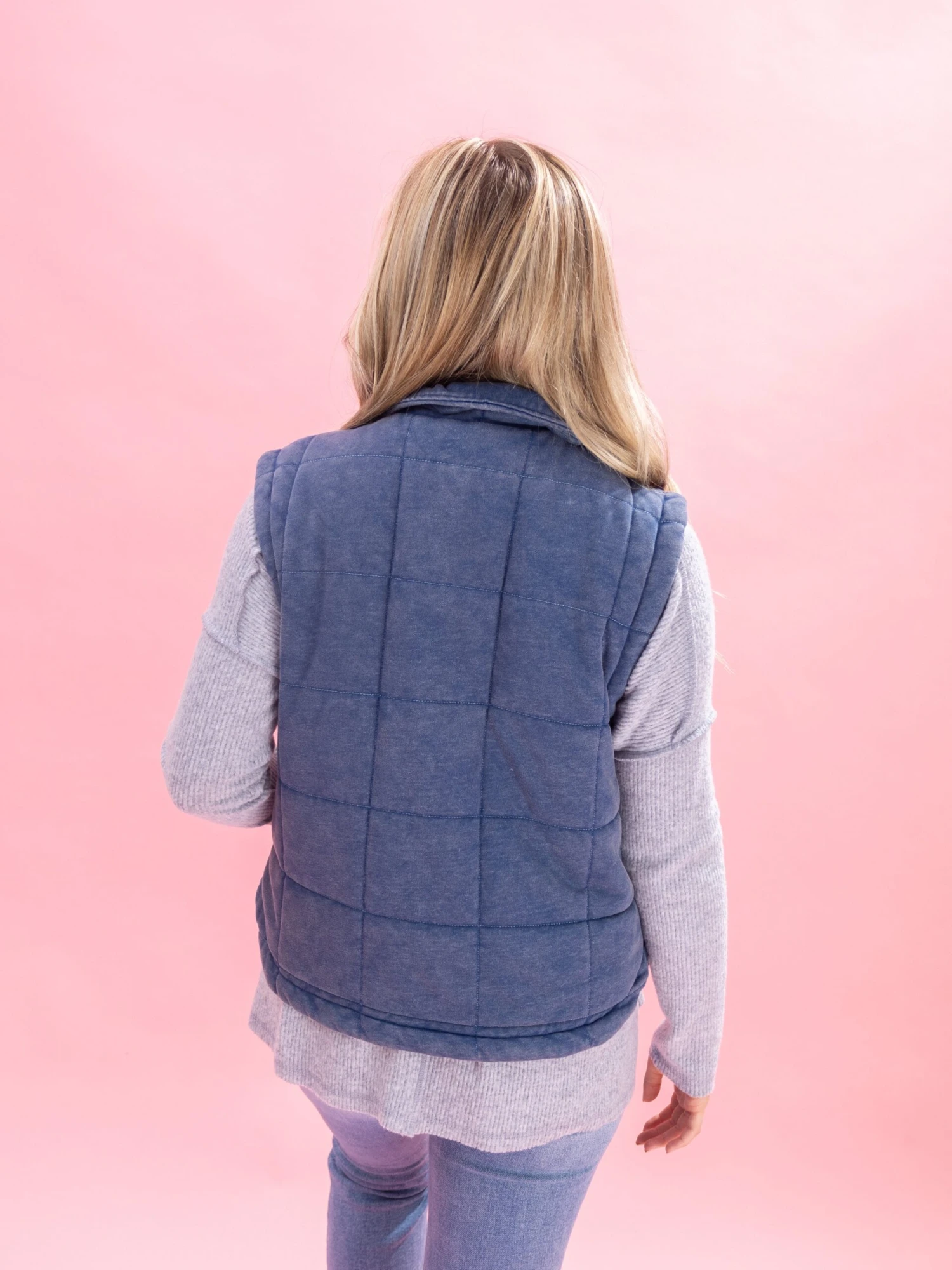 Washed Soft Quilted Vest By DD Design | S-3XL 5 Washed Soft Quilted Vest By DD Design | S-3XL - Image 5