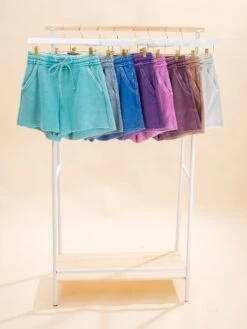 Zenana Acid Wash Fleece Drawstring Shorts W/ Pockets | S - L -Discount Divas Shop 354336155d4bc8deba2afc052c9436c0