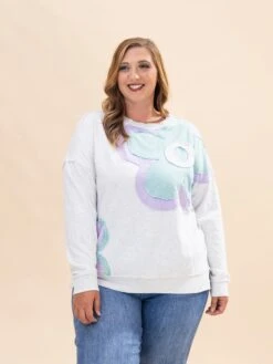 Long Sleeve Flower Patch Detailing Sweatshirt | S-L 14 Long Sleeve Flower Patch Detailing Sweatshirt | S-L -Discount Divas Shop 35948ac1a673dc15a26560b92e0c5ab3