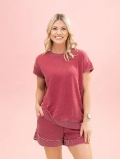 Lived In Short Sleeve Top By DD Design | S - 3XL -Discount Divas Shop 36c91d1eeac2878e0bbea73f001241da