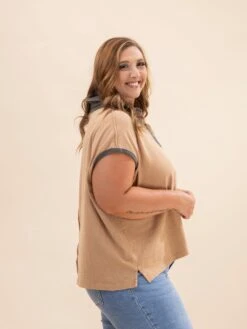 Short Sleeve Collard Top | S-L -Discount Divas Shop 37ad6338f5b933166b530e0d63423aa5