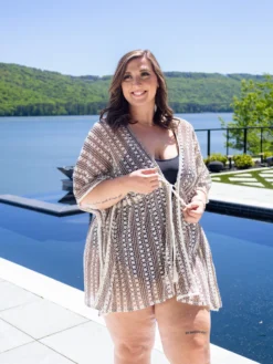 Striped Boho Swim Coverup | S - 3XL -Discount Divas Shop 37d8053f286c00c22af37451a8510ab2