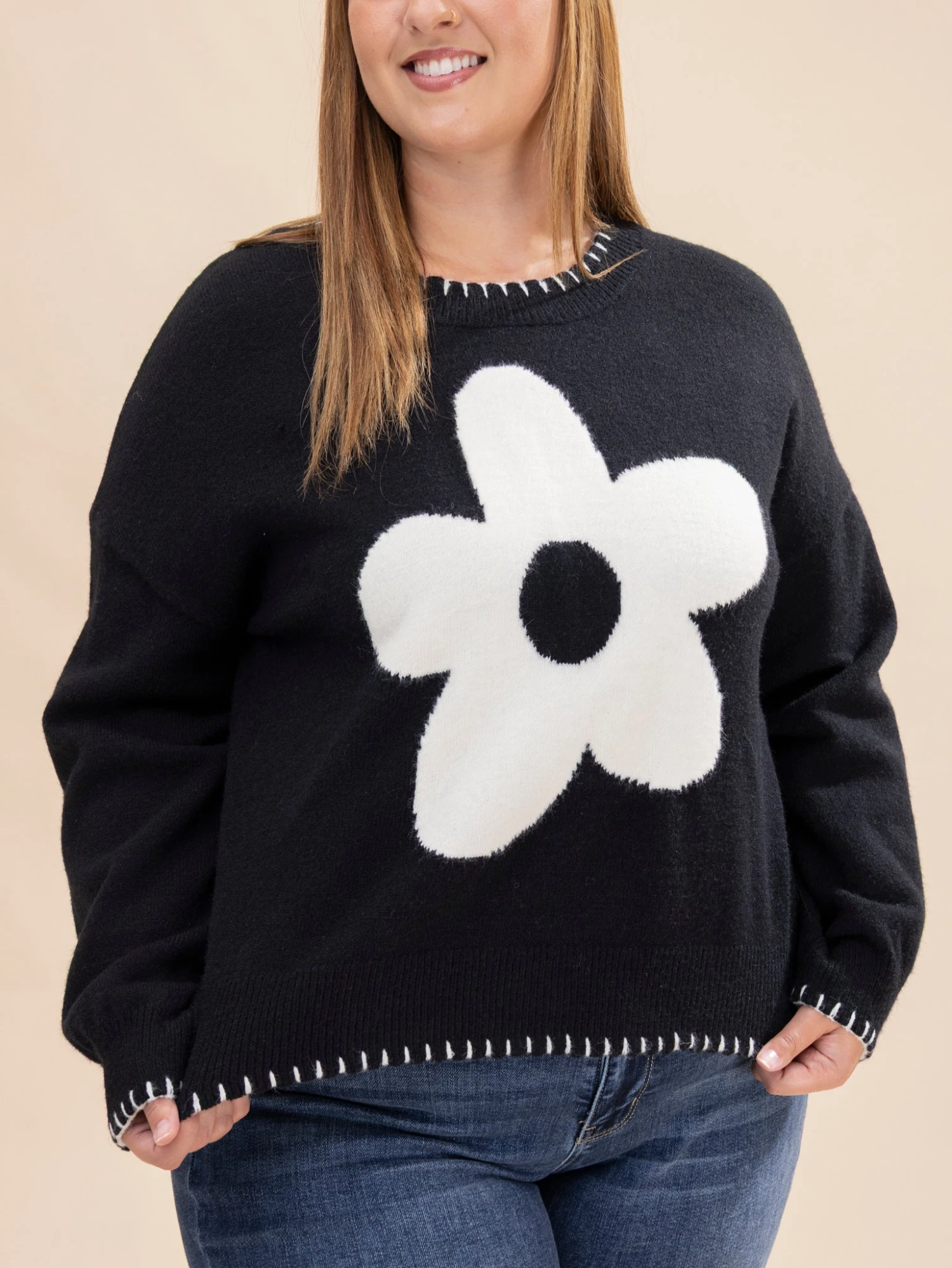 Long Sleeve Sweater | S-L 2 Long Sleeve Sweater | S-L - Image 2