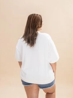 French Terry Short Sleeve Pullover With Flag Patch | S-3XL Americana -Discount Divas Shop 385e422858ab5e092cce7d89f19d7634