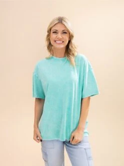 Zenana Washed Premium Cotton Oversized Tee | S/M-2X/3X -Discount Divas Shop 387914c7ad101071d90436b67b9ab0db