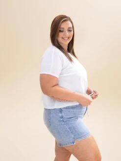 Waist Strap Detail Comfort Stretch Denim Shorts | S-XL -Discount Divas Shop 39d21f45a20fa753fd9bca65bca3855c