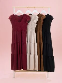 Airflow Flutter Sleeve Maxi Dress | S-3XL -Discount Divas Shop 3ae432dab38c9df8d184b5a31e21426f