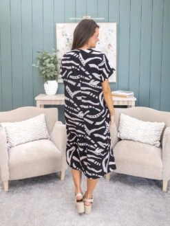 Airflow Printed V-Neck Midi Dress By DD Design | S - 3XL -Discount Divas Shop 3b0212c42080f9367a08a4f8379cd603