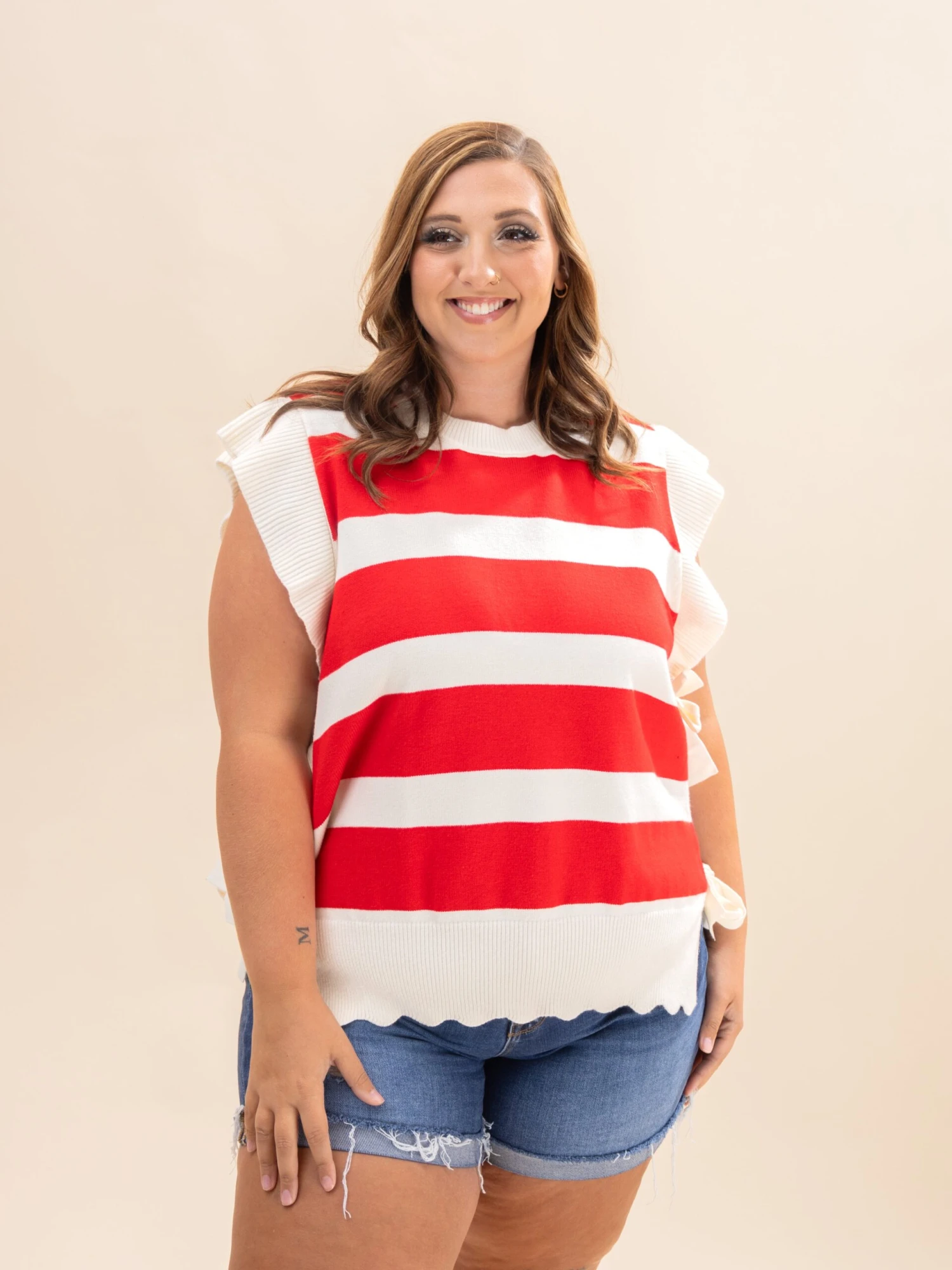 Bold Striped Knit Sweater Top | S-3XL 2 Bold Striped Knit Sweater Top | S-3XL - Image 2