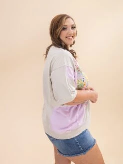 Flower Patch Color Block Mineral Wash Knit Top | S-L -Discount Divas Shop 3ce5feb5fd424e07e481bb3ee8cfa685