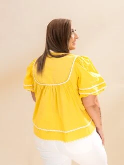 Short Puff Sleeve Blouse With Contrast Stripe Detailing | S-L 9 Short Puff Sleeve Blouse With Contrast Stripe Detailing | S-L -Discount Divas Shop 3e475ae3a2b68943b4cb1509ccd190b6