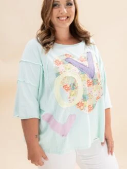 Love Patch Front Washed Oversized Boxy Top | S-L -Discount Divas Shop 3e7c18b771fc60c8f571a8fffa35d34f