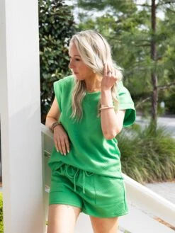 Textured Elastic Waistband Drawstring Shorts W/ Pockets | S - 3X Set W/ Sku51558 -Discount Divas Shop 3ef13e6a5cfee38c6358bf66c3f336a9