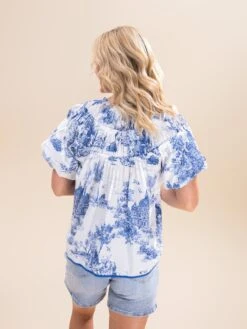 Two Tone Landscape Print Boxy Cut Top | S-L -Discount Divas Shop 3f1a646ab5455d05a2b1b6176d707070