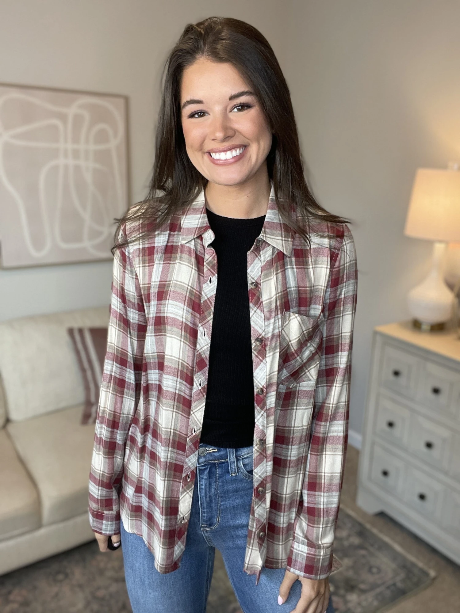 Be Cool Long Sleeve Classic Plaid Flannel Collared Button Down Shirt | S - 3X 1 Be Cool Long Sleeve Classic Plaid Flannel Collared Button Down Shirt | S - 3X