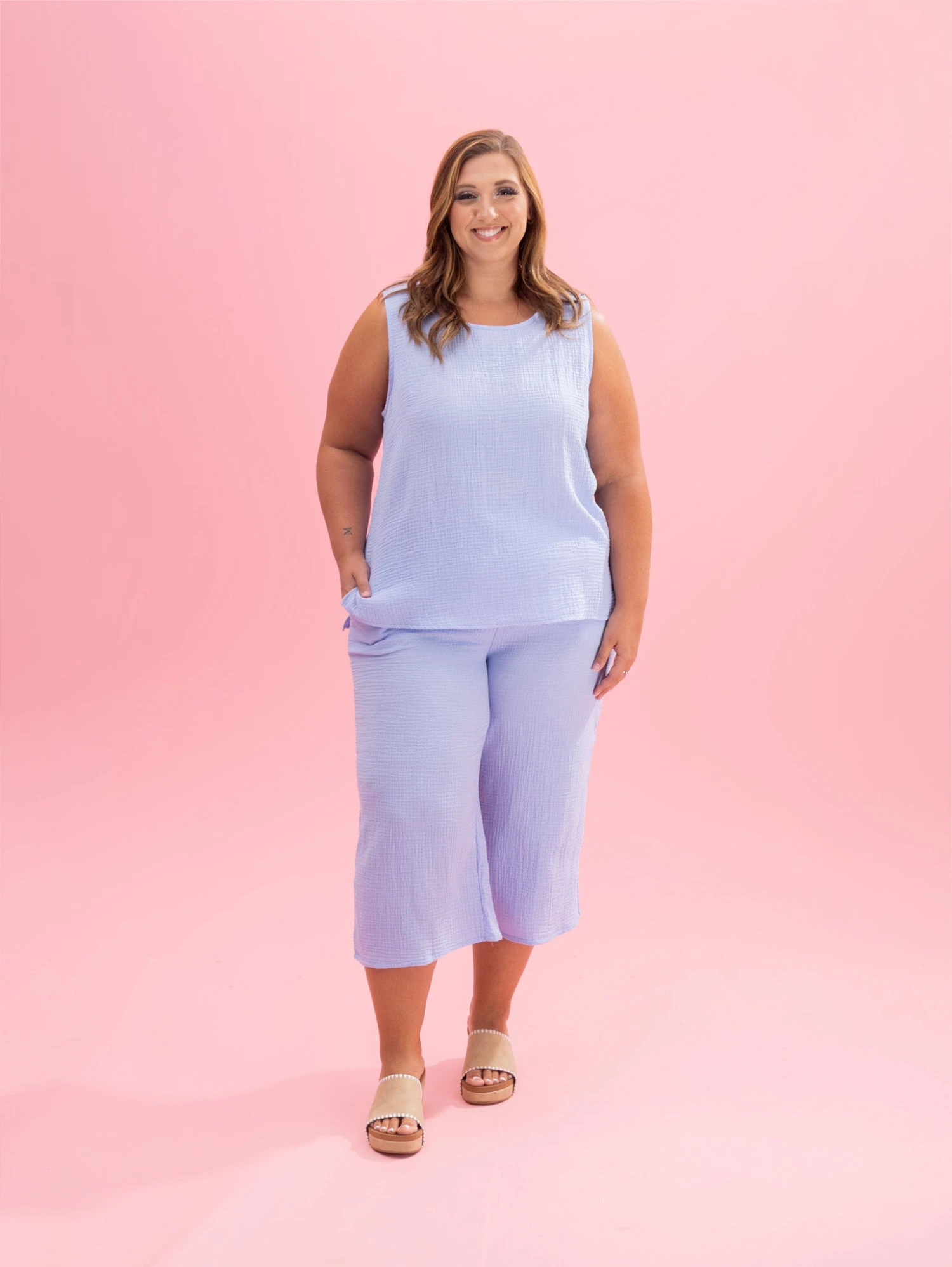 Cotton Gauze Sleeveless Top By DD Design | S-3XL Pair W/ Sku63210 5 Cotton Gauze Sleeveless Top By DD Design | S-3XL Pair W/ Sku63210 - Image 5