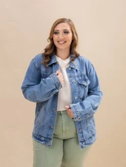 Button Up Denim Jacket With Button Flap Chest Pockets | S-XL -Discount Divas Shop 3fe43259b53e02aab7cf885be3124db2