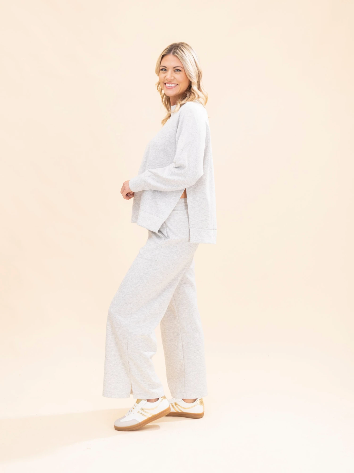 Zenana Scuba Round Neck Pullover W/ Sided Slits | S-3X Pair W/ Sku56511 19 Zenana Scuba Round Neck Pullover W/ Sided Slits | S-3X Pair W/ Sku56511 - Image 19