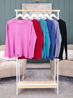 Zenana Ribbed Luxe Hacci Hi-Low Sweater | S/M-2X/3X -Discount Divas Shop 40b2f8ddf362f7dfe750f81147b490cb