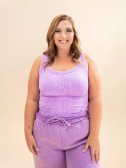 Zenana 2 Way Neckline Washed Ribbed Tank | S/M - L/XL -Discount Divas Shop 40eed419bd7698fffc5445aefc4912ec