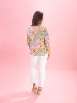 Floral Print V Neck Short Sleeve Top By DD Design | S-3XL Hero 20 Floral Print V Neck Short Sleeve Top By DD Design | S-3XL Hero -Discount Divas Shop 412ef19b9c612e51f400a2440b977d37