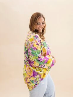 Floral Print Oversized Blouse With Stand Collar | S-3XL 6 Floral Print Oversized Blouse With Stand Collar | S-3XL -Discount Divas Shop 41e2bc5a20fc9ffd79f624a473ba40f5
