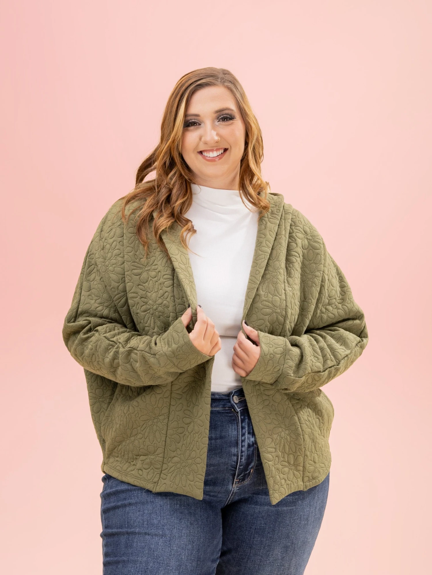 Floral Quilted Cardigan By DD Design | S/M-2XL/3XL 10 Floral Quilted Cardigan By DD Design | S/M-2XL/3XL - Image 10