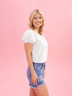 Diva Denim High Rise High Low Fray Hem Short | XS - 3X -Discount Divas Shop 42c9729ca2522f4eb386e13619ba006b