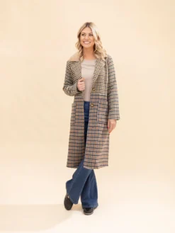 Mixed Plaid Color Block Coat | S-L Western -Discount Divas Shop 42cfb9b00ec825cafd4686212fe1a16f