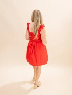 Pleated Dress With Ruffle Detail | S-L -Discount Divas Shop 4303288fe85e9210c5c996d7587fced1