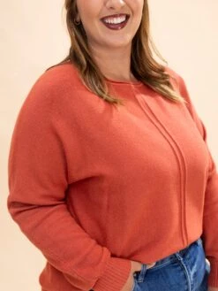 Zenana Viscose Front Seam Round Neck Sweater | S-L -Discount Divas Shop 43237d3176193a05c802949ebc45ca82