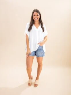 Zenana Airflow Collared V Neck Short Sleeve Top | S/M-L/XL 14 Zenana Airflow Collared V Neck Short Sleeve Top | S/M-L/XL -Discount Divas Shop 43a7217613845bd4a31ee41c87965b4e