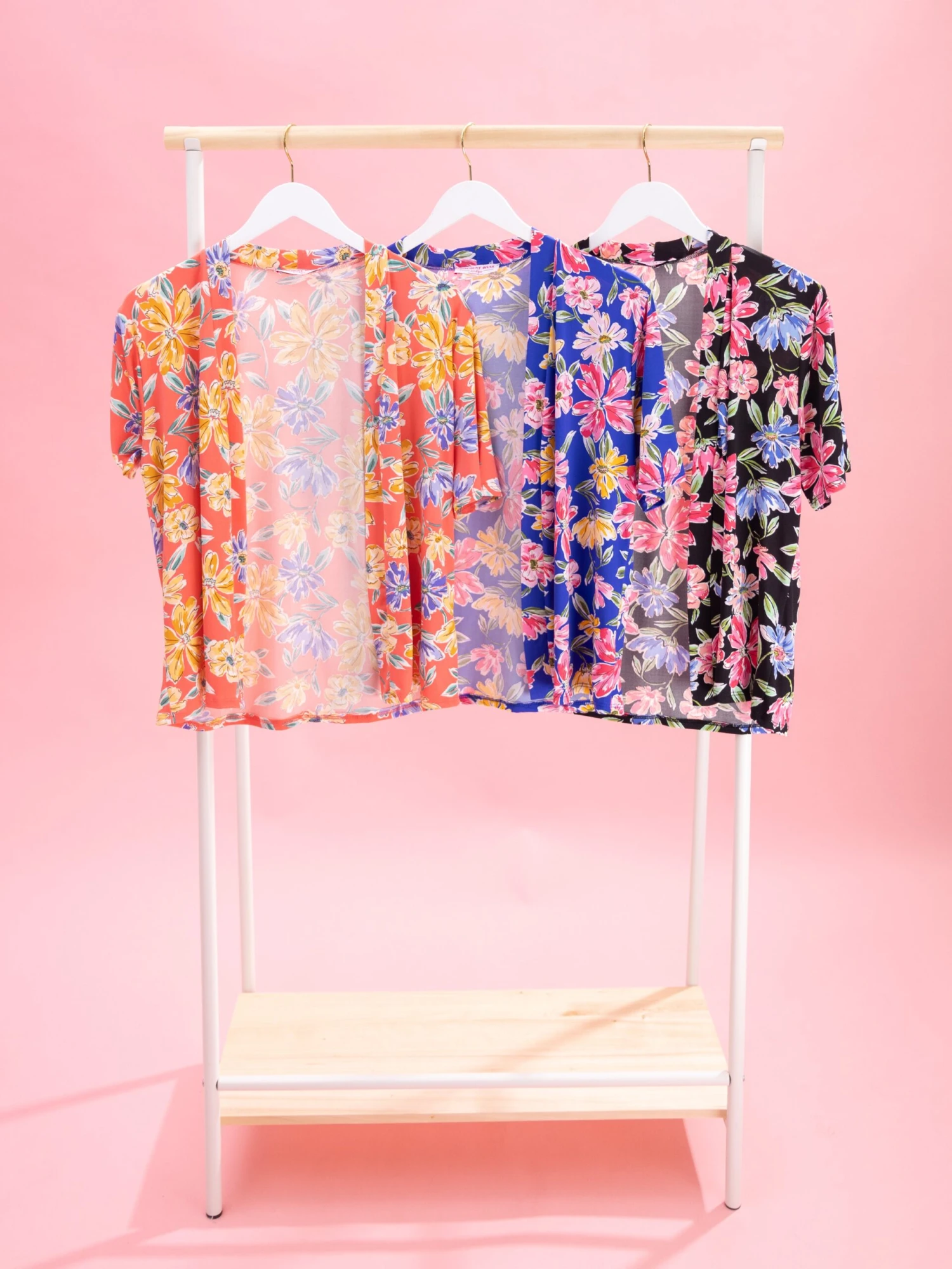 Floral Print Short Sleeve Cardigan By DD Design | S-3XL 3 Floral Print Short Sleeve Cardigan By DD Design | S-3XL - Image 3