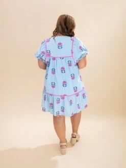 Embroidered Fabric Dress W/ Front Tie | S-2XL -Discount Divas Shop 44abb31bfc96060e02d7d2f00323b568