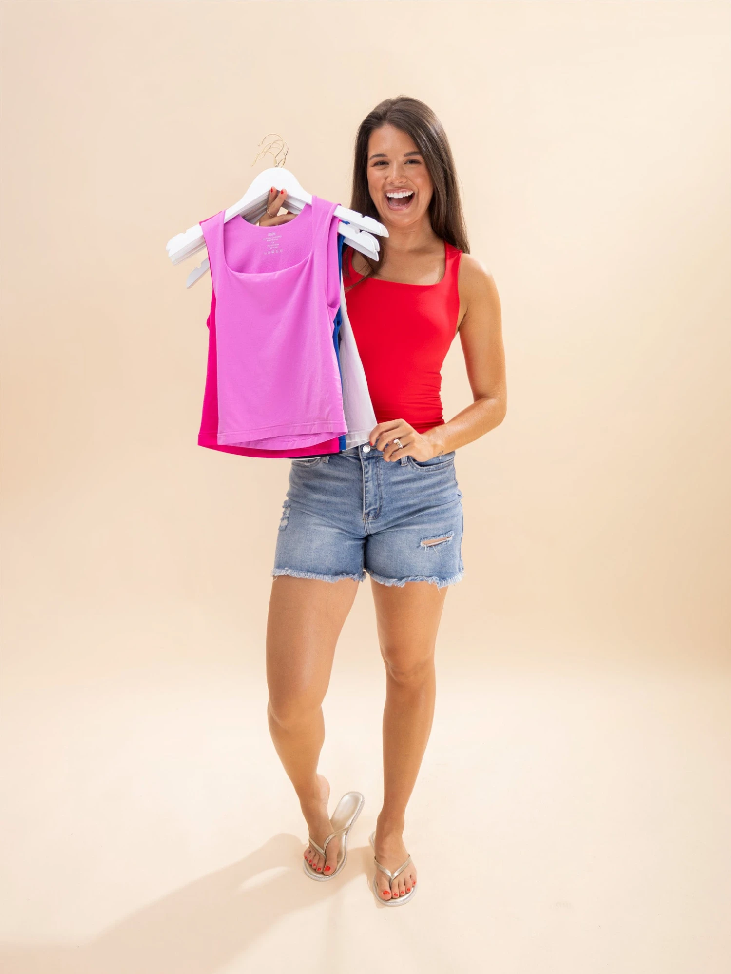 Zenana Seamless Double Layered Square Neck Tank Top | S/M-L/XL 4 Zenana Seamless Double Layered Square Neck Tank Top | S/M-L/XL - Image 4