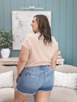 Judy Blue High Waist Vintage Wash Shorts With Fray Hem | S-3XL -Discount Divas Shop 452e304329862562fd3230facbe09149