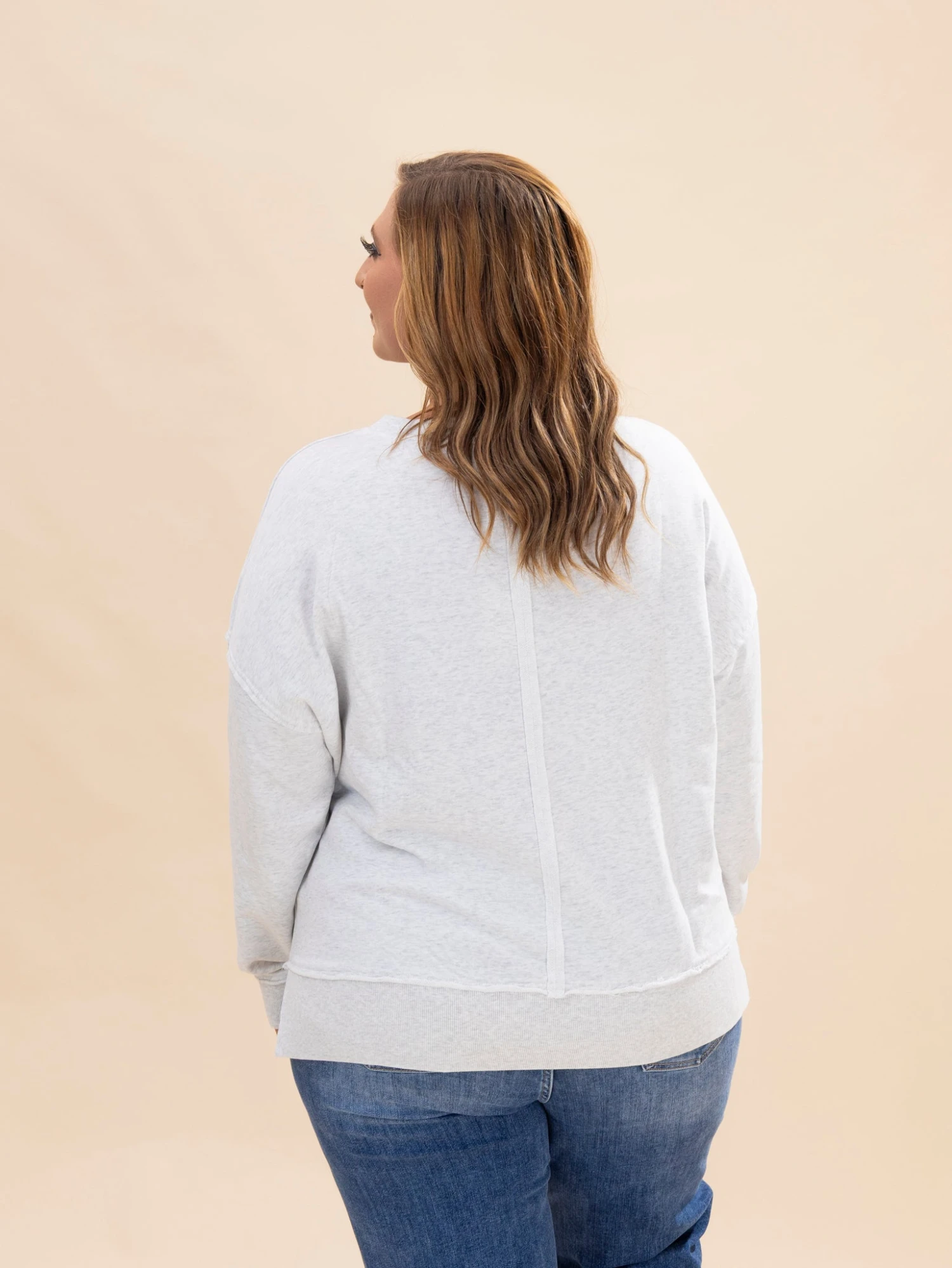 Long Sleeve Flower Patch Detailing Sweatshirt | S-L 9 Long Sleeve Flower Patch Detailing Sweatshirt | S-L - Image 9