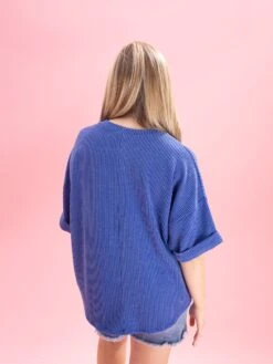 Raised Rib Cuff Sleeve Top By DD Design | S-3XL -Discount Divas Shop 47d66d03a6865b5c00951448c9316854