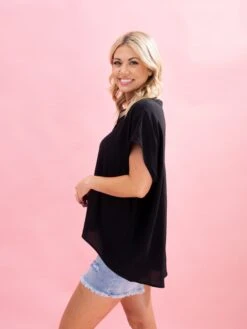 V Neck Airflow Top W/ Flat Collar By DD Design | S-3XL -Discount Divas Shop 483beda5a9870432e06498572a56cace