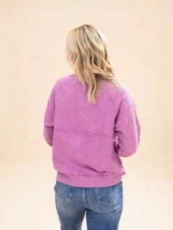 Long Sleeve Mineral Washed Terry Knit Pullover | S-L -Discount Divas Shop 4859cbb05ecd96bcf3905beb6913ca4d