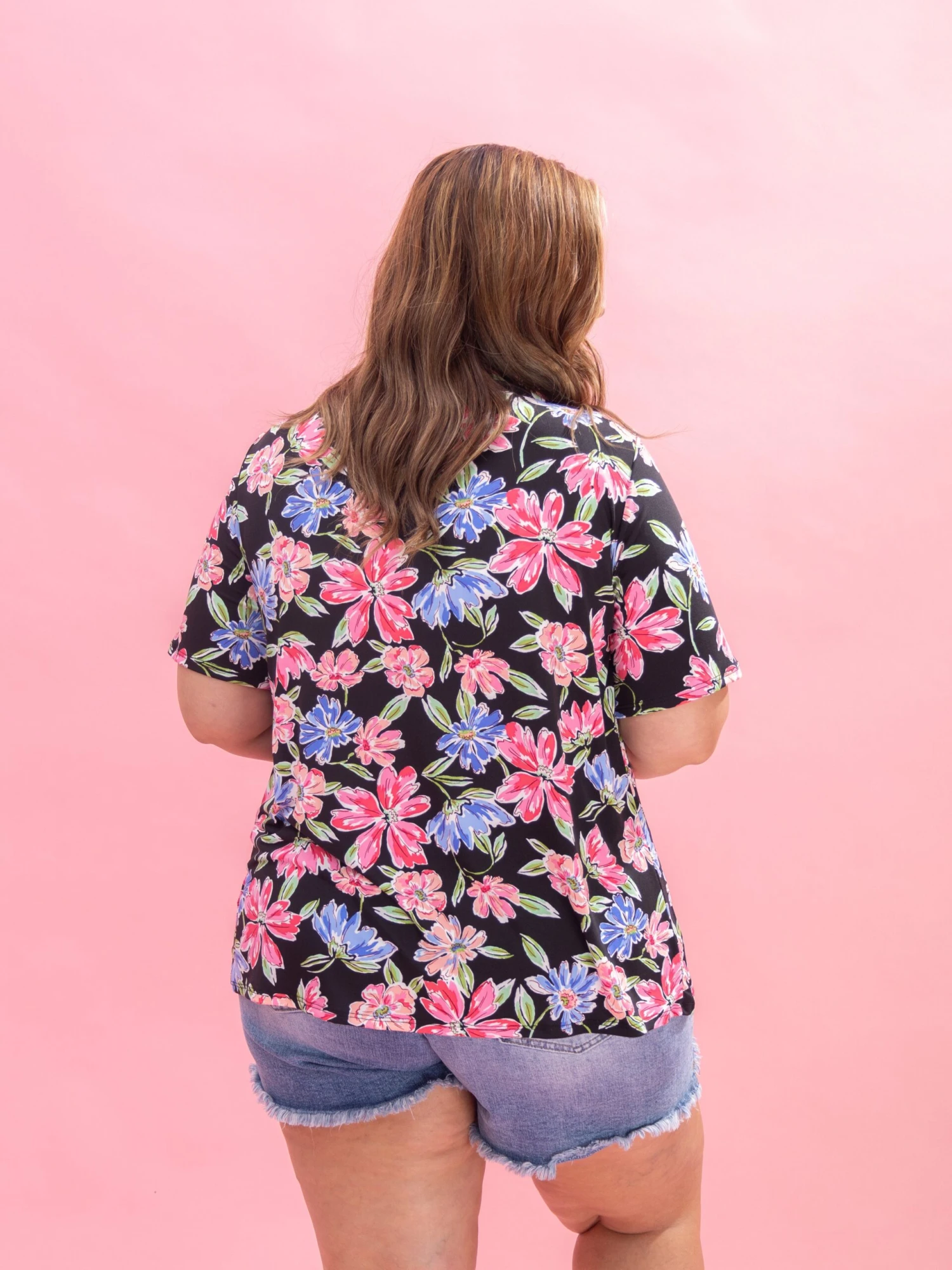 Floral Print Short Sleeve Cardigan By DD Design | S-3XL 9 Floral Print Short Sleeve Cardigan By DD Design | S-3XL - Image 9