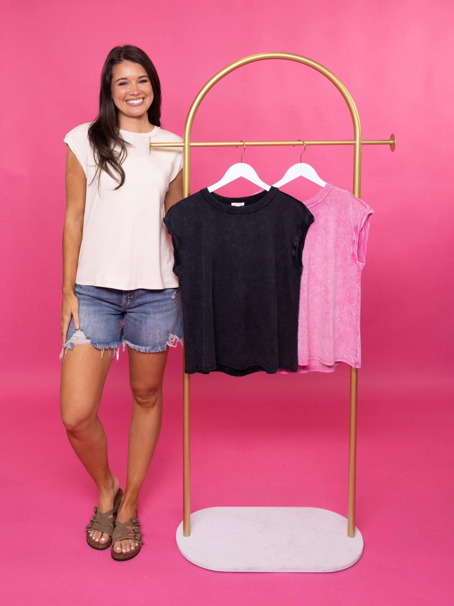 Washed Sleeveless Round Neck Top | S - L 1 Washed Sleeveless Round Neck Top | S - L