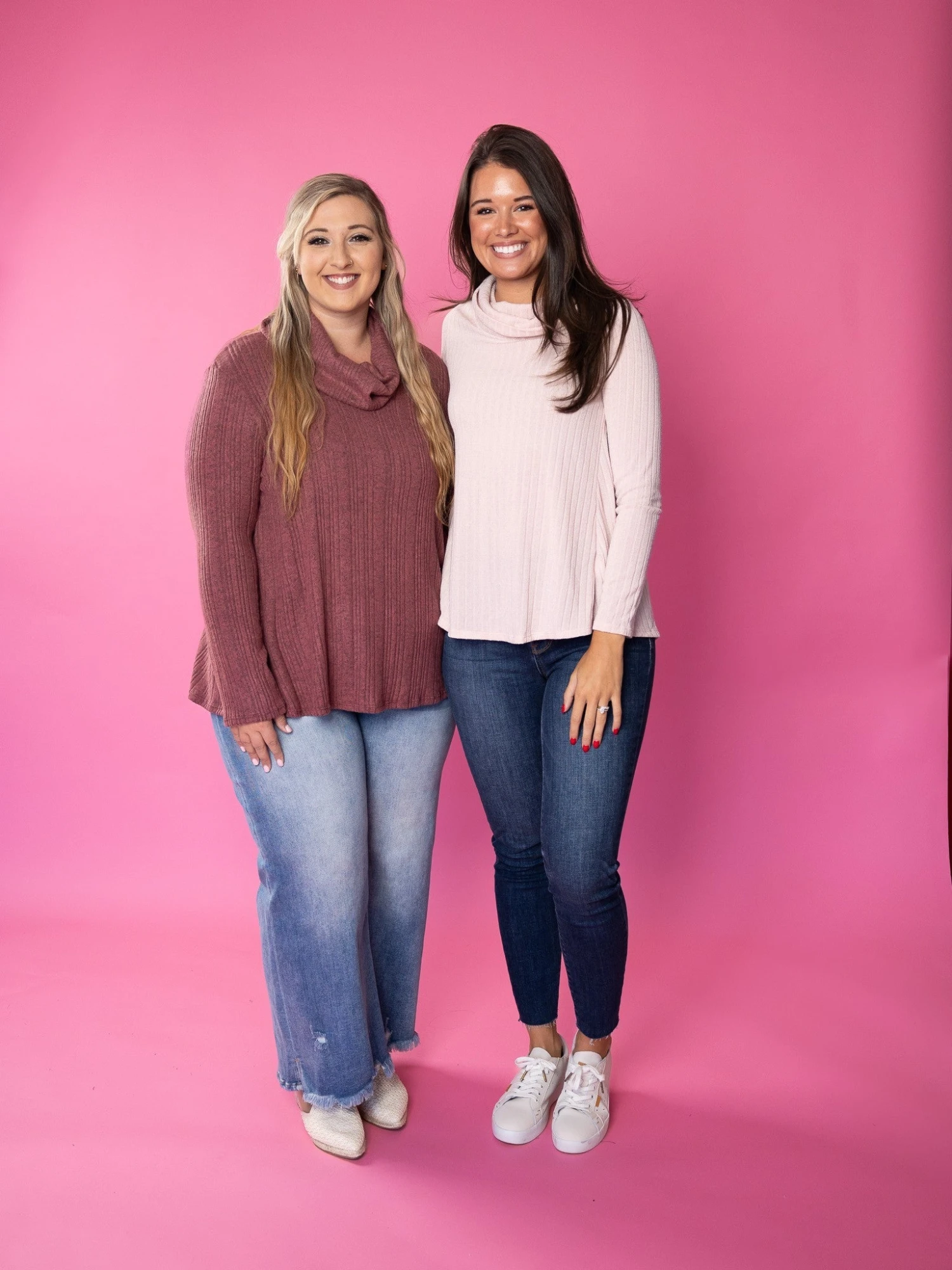 Ribbed Long Sleeve Cowl Neck Top | S-L 2 Ribbed Long Sleeve Cowl Neck Top | S-L - Image 2