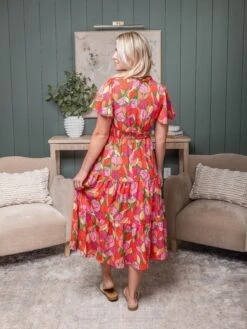 Floral Short Sleeve Smocked Waist Maxi Dress | S - XL -Discount Divas Shop 4a04dee0c4d2e236e45ad4bd01bbe8b3