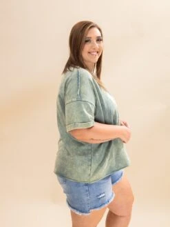Zenana French Terry Acid Washed Tee | S/M-2X/3X -Discount Divas Shop 4a11d081ad6db04926cfeb58d3ff1561
