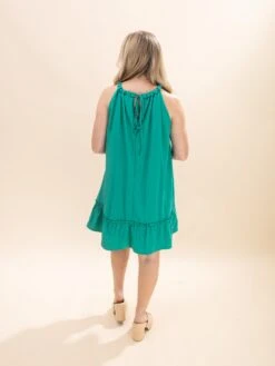 Halter Neck Ruffle Detail Short Dress | S-L -Discount Divas Shop 4afae3f5cc17c0aa23038a1ad18dea80